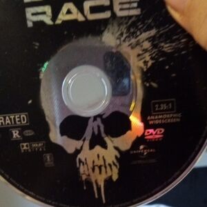 Universal Death Race DVD with Skull Design